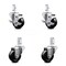 Service Caster 3 Inch Hard Rubber Wheel Swivel 3/4 Inch Square Stem Caster Brakes SCC, 2PK SCC-SQ20S314-HRS-TLB-34-2-S-2 - alternate 1